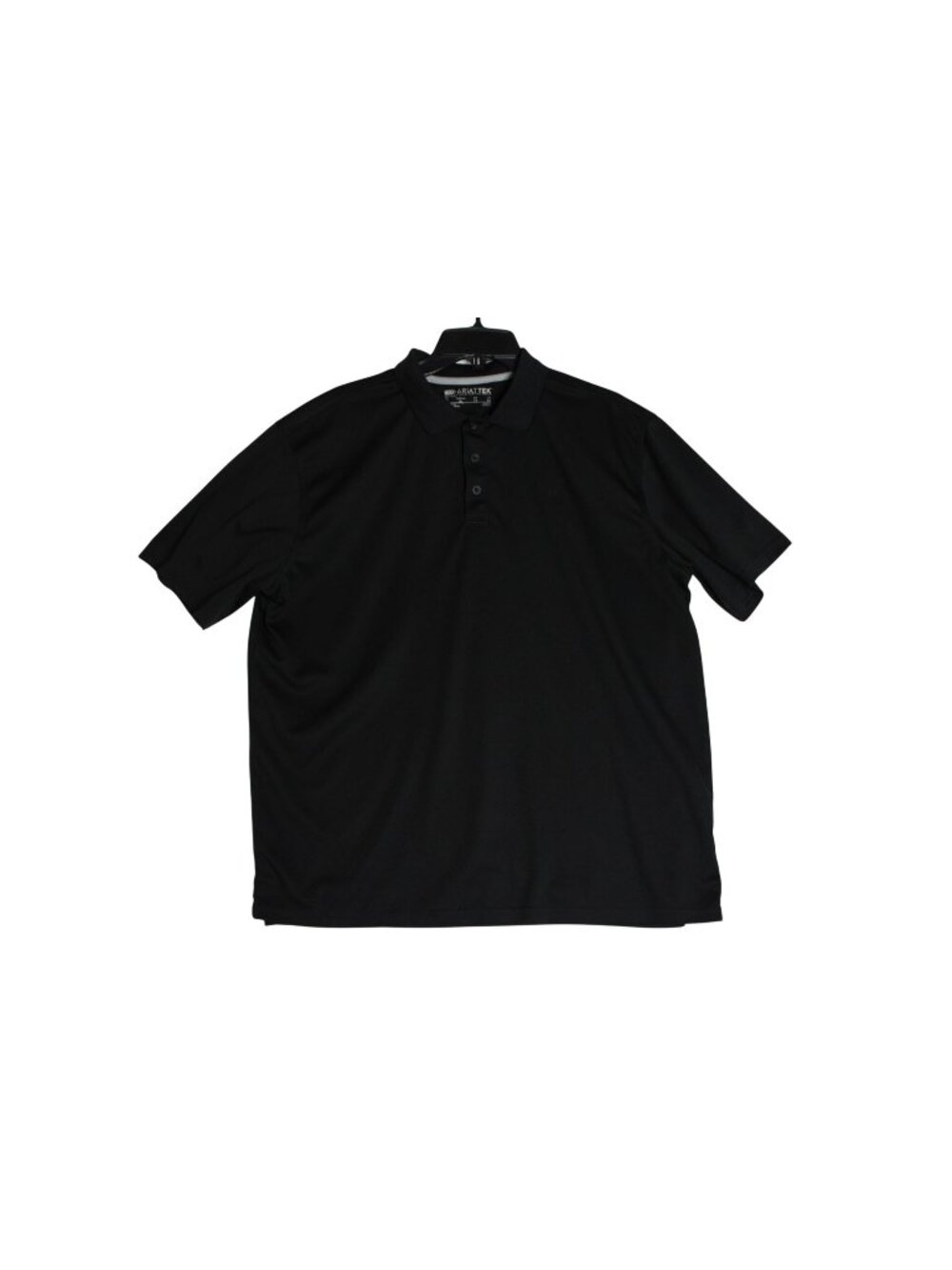Ariat Tek Heat Series Polo Shirt Mens XL Black Short Sleeves Casual Golf